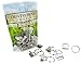 50 - Country Brook Design - 1 Inch Key Chain Fob Wristlet Hardware Sets with Key Ring