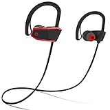 Sbode Bluetooth Headphones, Siri Activated Wireless Sports Earphones w/ Mic IPX7 Waterproof HD Stereo Sweatproof Earbuds for Gym Running Workout 8 Hour Battery Noise Cancelling Headsets