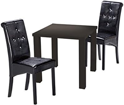 Furniture Expressions LPD Monroe Black Dining Table Only - Large (Chairs Not Included)