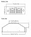 KOBE INX2730SQB-700-2 Brillia 30-inch Built-in/ Insert Range Hood, 3-Speed, 550 CFM, LED Lights, Baffle Filters
