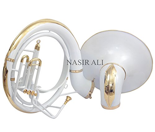Nasir Ali Sousaphone Bb Big Bell 25" White