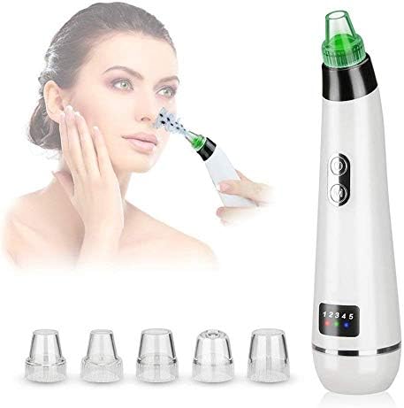 Blackhead Scavenger Vacuum Stripping Tool Extractor Electric Skin Pores Cleaner Bumps Makeup Remover Tool Sucking Probe Vacuum Pores Cleaner