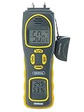General Tools MMH800 4-In-1 Combo Moisture Meter, Pin Type or Pinless, Temperature and Humidity, Dual LCD Displays, Audible Alarm