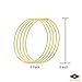 Better Crafts 5 Pieces 8 Inch Gold Metal Rings for Crafts, Macrame Hoops for DIY Wall Hanging Dream Catcher Metal Floral Hoop for Weddings