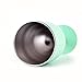 Stainless Steel Wine Glasses, 1 Pcs Keeper Premium Grade 304 Stainless Steel Wine Glasses 10 Oz Insulated Unbre Steel Cocktail Glass Wine Goblet Glass with Lid Great for Daily, Camping & Picnics Green