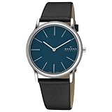 Skagen Men's 858XLSLN Steel Ultra Slim Black Blue Watch