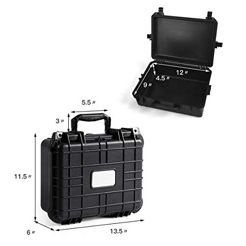 Goplus Weatherproof/Shockproof Hard Camera Case, Dustproof Camera Lens