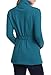 Ninedaily Women Long Sleeve Pocket Button Crewneck Full Zip Up Hoodie Jacket