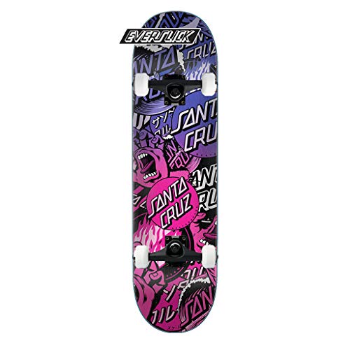 Santa Cruz Skateboard Complete Collage Everslick 8.0" Black 