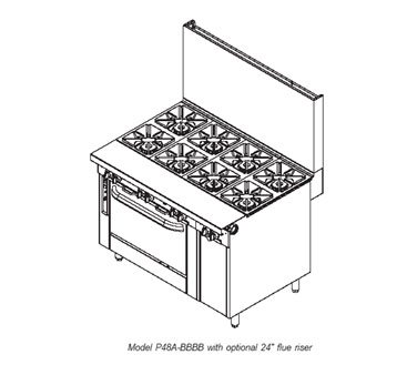 Click Here to See More Images Southbend Platinum Heavy Duty Range 48