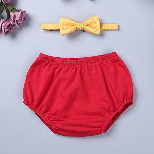 image for TiaoBug Baby Boys Cake Smash Outfit First Birthday Bloomers Diaper Cov