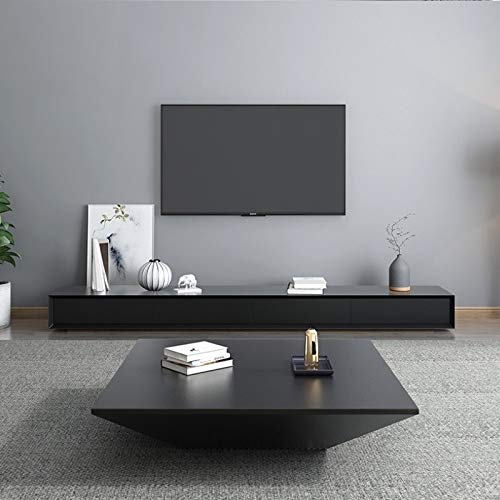 homary Modern Living Room Wood Square Low Coffee Table, Coffee Table