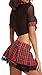 ADOREJOY Womens Schoolgirl Role Play Lingerie Set with Mini Skirt
