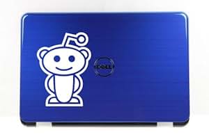 Amazon.com: Reddit Alien White Logo Decal 7" Macbook