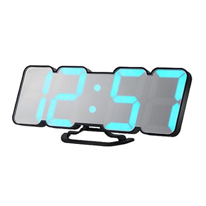 Kopper 3D Colorful Digit LED Remote Control Sound Control Thermometer Alarm Clock