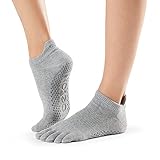 toesox Women's Grip Full Toe Low Rise