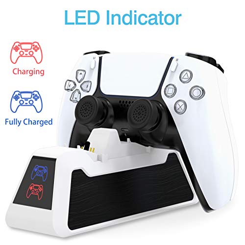 HEYSTOP Laadstation Compatibel met PS5 Controller, Dualsense-Oplaadstation voor PlayStation 5-Controller, kan Worden… - Afbeelding 4