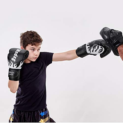 image for SYHsdzg Kids Boxing Gloves， Junior Punch Bag MMA Training Muay Thai 