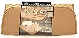 The Original XL Dual Dish Drying Mat - Dual Sided Microfiber Absorbent Machine Washable Multipurpose 18 X 24 (Tan)