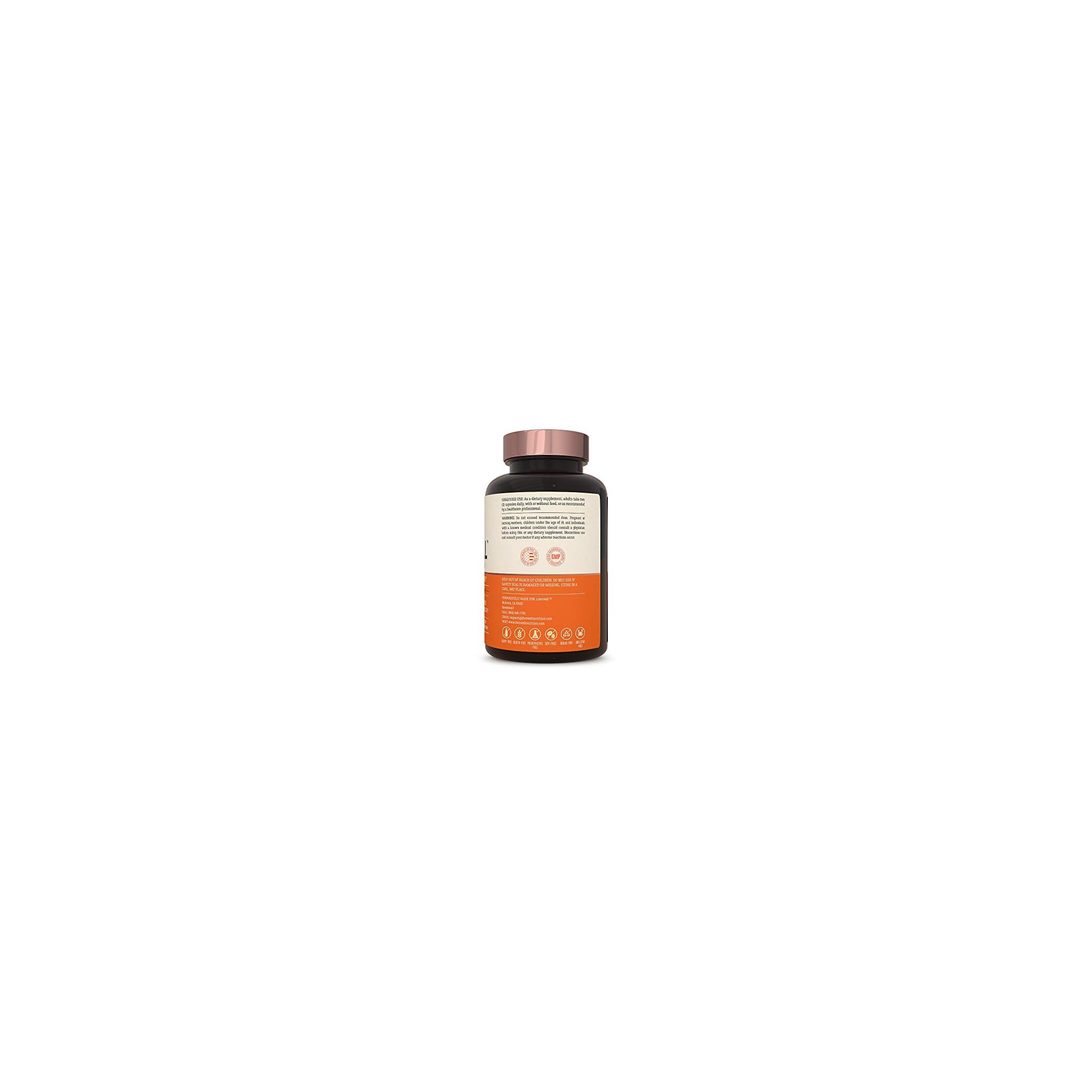 Live Conscious Vitamin K2 MK7 with D3 Supplement by LiveWell Bone