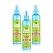 Just for Me Curl Peace 5-In-1 Wonder Spray (3 Pack) - Detangles, Nourishes, Heat-Protects, Reduces Frizz, Adds Shine, Contains Flaxseed, Avocado Oil, Castor Oil, No Animal Testing, 8 oz