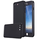 iPhone 7 Plus Waterproof Case, LONTECT Ultra Slim Thin Light Dirt/Dust Proof Snowproof Shockproof Case Full Body Underwater Protective Cover for Apple iPhone 7 Plus - Black