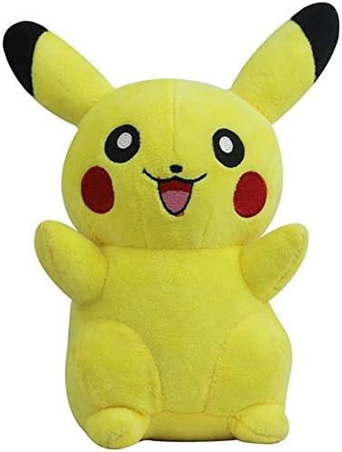 VNFNMI 6" Tall Large Pokemon Pikachu Plush Toy. Pokemon Stuffed Animal. New Pokemon Plush Pikachu Figure, Doll, Plushie. Pokemon Pikachu Plush