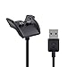 kwmobile USB Cable Charger Compatible with Garmin Vivosmart HR Plus/Approach X40 Cable - Charging Chord for Smart Watch - Black
