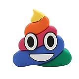 DBigness 2600mAh Colorful Poops Cute Funny Cartoon PVC External Battery Portable Charger Backup Pack Power Bank for iPhone 7 Plus 6 6S Plus 5S 5C 4S and Android Phone