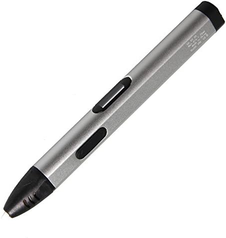TRITINA Professional 3D Printing Pen Kit Built-in OLED Display For Kids, Adult Doodle, Drawing, Scribble Auto Extrusion + 1.75mm Filament Refill Pack of 2 (Silver)