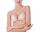 Minipark Strapless lite Bra Self Adhesive Silicone Push Up with Solid buckle (DD, Flesh color)