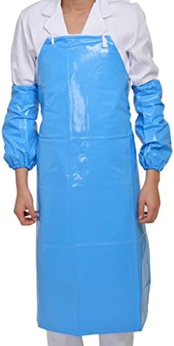 Ubon Unisex Heavy Duty Vinyl Waterproof Apron(Skyblue,31.49"*43.31")