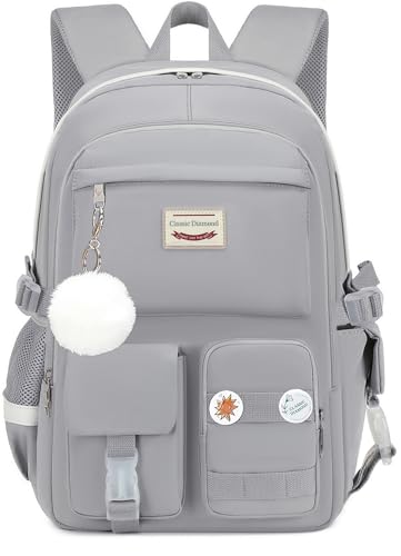 Classic Diamond School Backpack