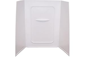 LIPPERT COMPONENTS Lippert Replacement 24" x 36" x 62" White Bathtub Wall Surround with Scratch-Resistant ABS Acrylic for RVs, Manufactured Homes, Travel Trailers, 5th Wheels, Motorhomes - WPF243662SPK