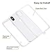 LONTECT Compatible iPhone Xs Max Waterproof Case Slim Thin Clear Full Body Protection Dust/Snow Proof Shockproof Built-in Screen Protector Cover Case for Apple iPhone Xs Max 6.5 2018, Transparent