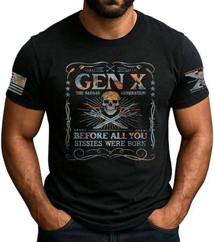 Men's Generation X T Shirt Gen X Fafo Trauma T Shirt Sarcastic T