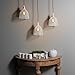 Rustic State Industrial Retro Style Mesh Wire Cage for Pendant Ceiling Lamp (White)
