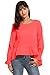 Meaneor Women's Ruffle Peplum High Low Swing Dressy Top Blouse,Pink,Medium