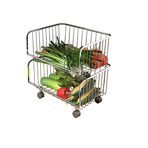 Amazon Com Fruit And Vegetable Storage Basket Stainless Steel