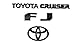 Rc Trading Toyota FJ Cruiser 2007-2015 Rear Black Emblem Badge Nameplate Badge with 3M backing tape