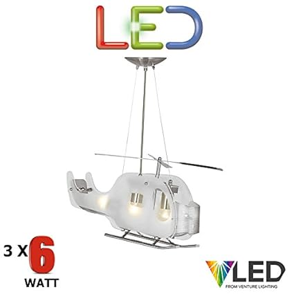 Led Ceiling Helicopter Pendant Light 3 X 5 9 Watt Led Lamps