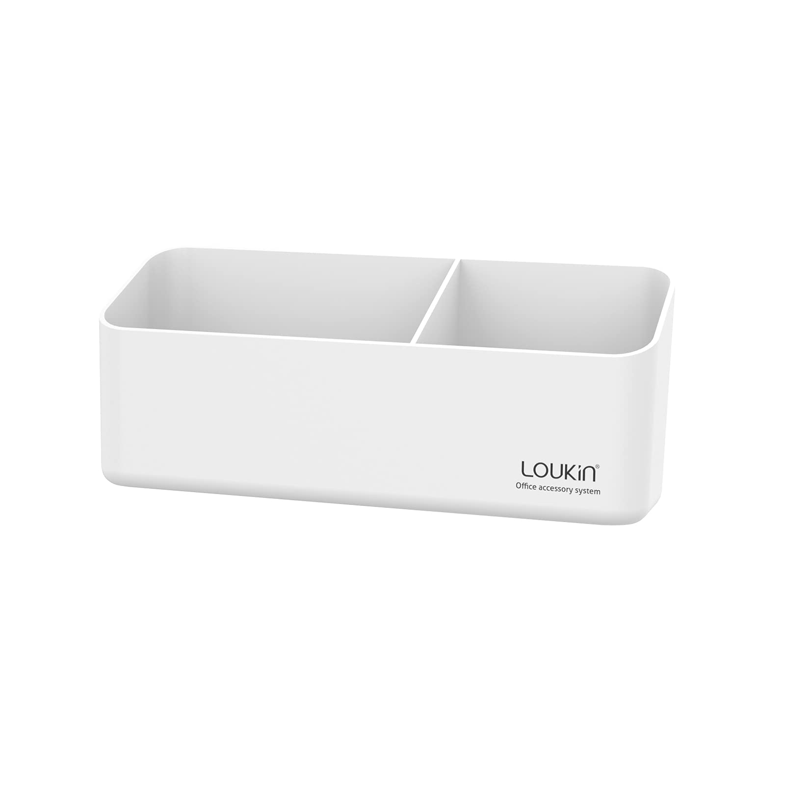 Photo 1 of loukin Magnetic and Adhesive Marker Holder, Dry Erase Accessory Tray, Magnetic Storage Organizer for Whiteboard, Glass or Refrigerators (White)