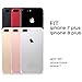 ULAK Compatible with iPhone 8 Plus/Phone 7 Plus Wallet Case with Card Holder, Premium PU Leather Flip Cover with Kickstand Magnetic Closure Shockproof Case for iPhone 7 Plus/8 Plus, Red