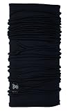 Black Merino Wool Buff Headwear