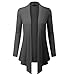 Dutebare Womens Open Front Cardigan Long Sleeve Lightweight Draped Cardigans