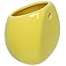 MyGift Wall Mounted 4 Inch Ceramic Yellow Plant Sconce, Decorative Flower Cactus Succulent Planter Vase