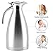 68 Ounces Large Stainless Steel Thermal Coffee Carafe-2L Double-Wall Insulated Vacuum Thermos Jug-24 Hour Heat/Cold Retention for Coffee Hot Water Pot Hot Beverage Dispenser by Puersit