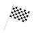25 Pieces Checkered Flag 8 x 5.5 Inch Racing Polyester Flags on Plastic Stick ,Black & White Checkered Flag Racing Pennant Banner Flags,Decorations Supplies For Racing,Race Car Party,Sport Events