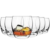 Krosno Whiskey Tumbler Glasses | Set of 6 | 300 ML | Elite Collection | Perfect for Home, Restaur...