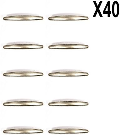 Antique Silver Drawer Pull | RV Drawer Pull | RV Drawer Handle | Kitchen Drawer Pull / Handle | Kitchen Hardware (40 Pack)